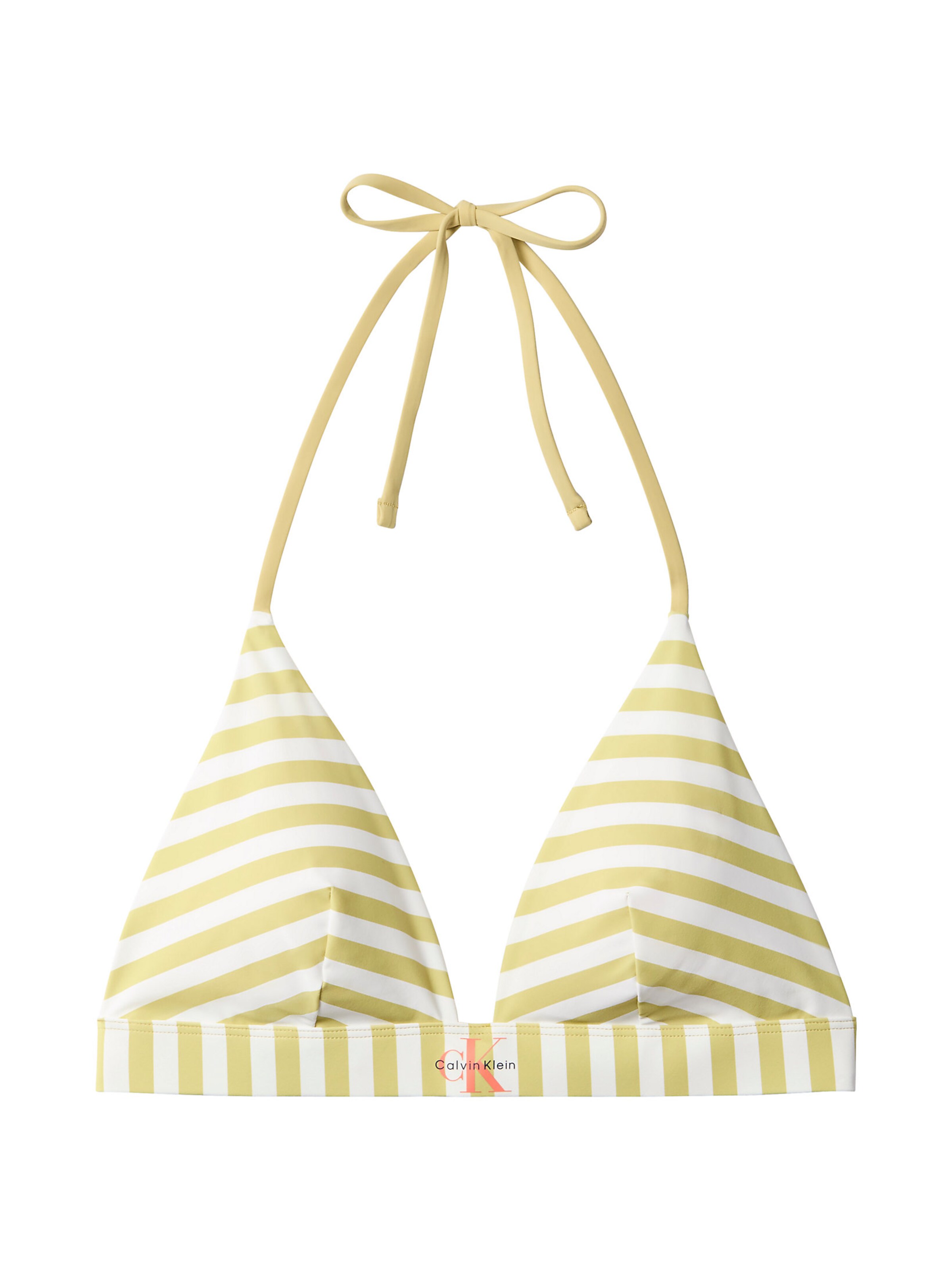 Hauts de bikini 'Halter' Calvin Klein Swimwear en vert : devant