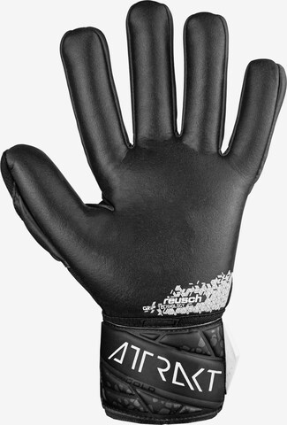 REUSCH Athletic Gloves 'Attrakt Gold NC Finger Support' in Black