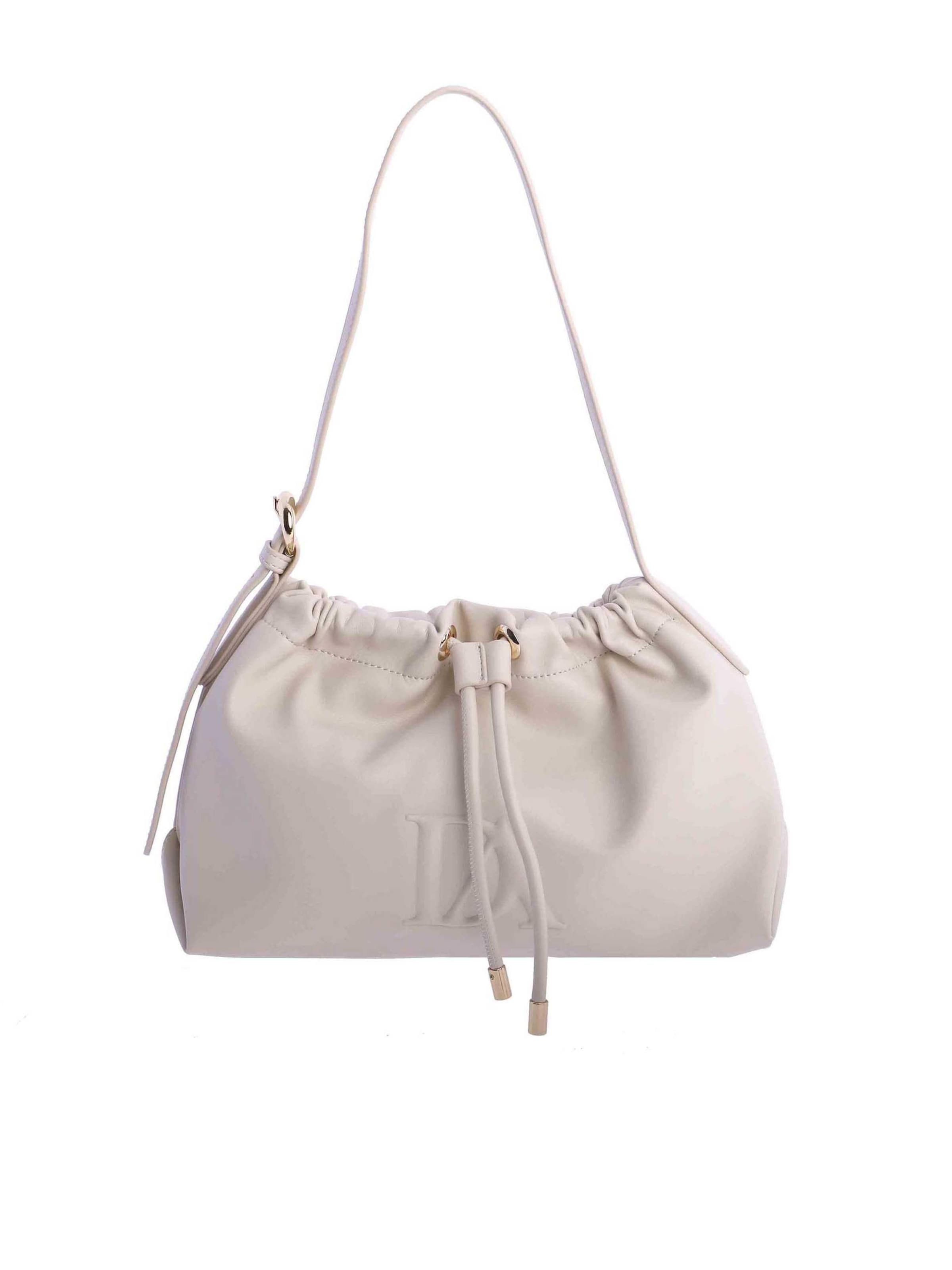 Don Algodon - Bolso saco 'Alisio' en blanco: frente