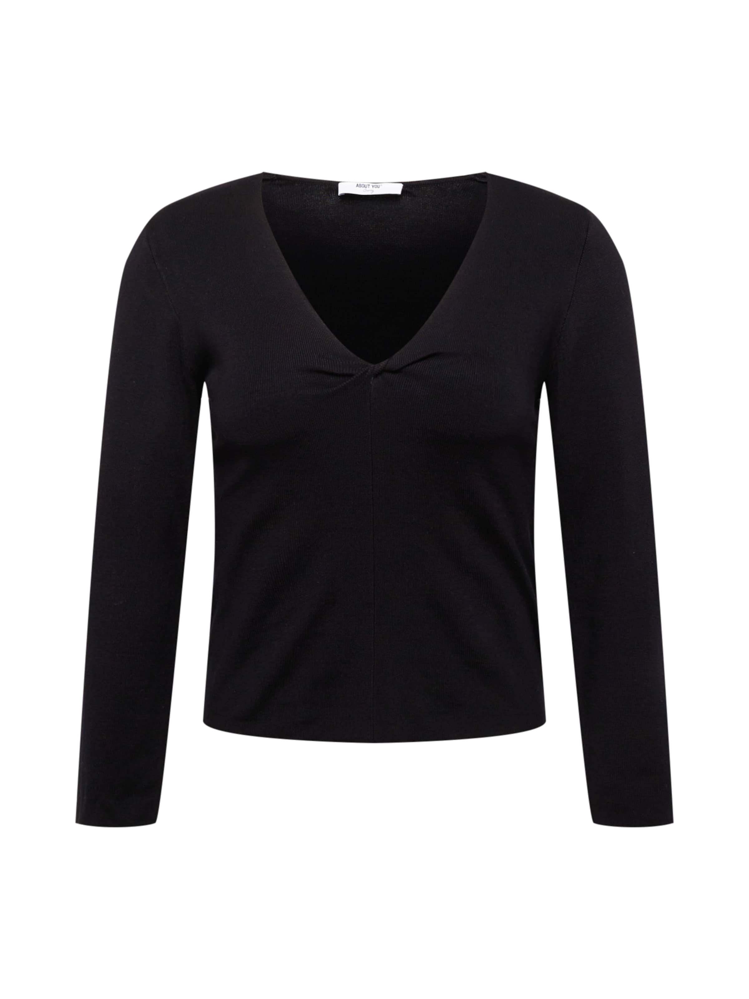 ABOUT YOU Curvy Svetr 'Ayla' – černá: přední strana