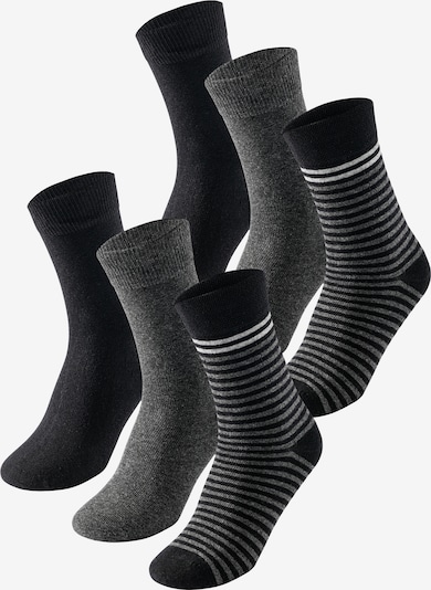uncover by SCHIESSER Socken in hellgrau / graumeliert / schwarz / offwhite, Produktansicht