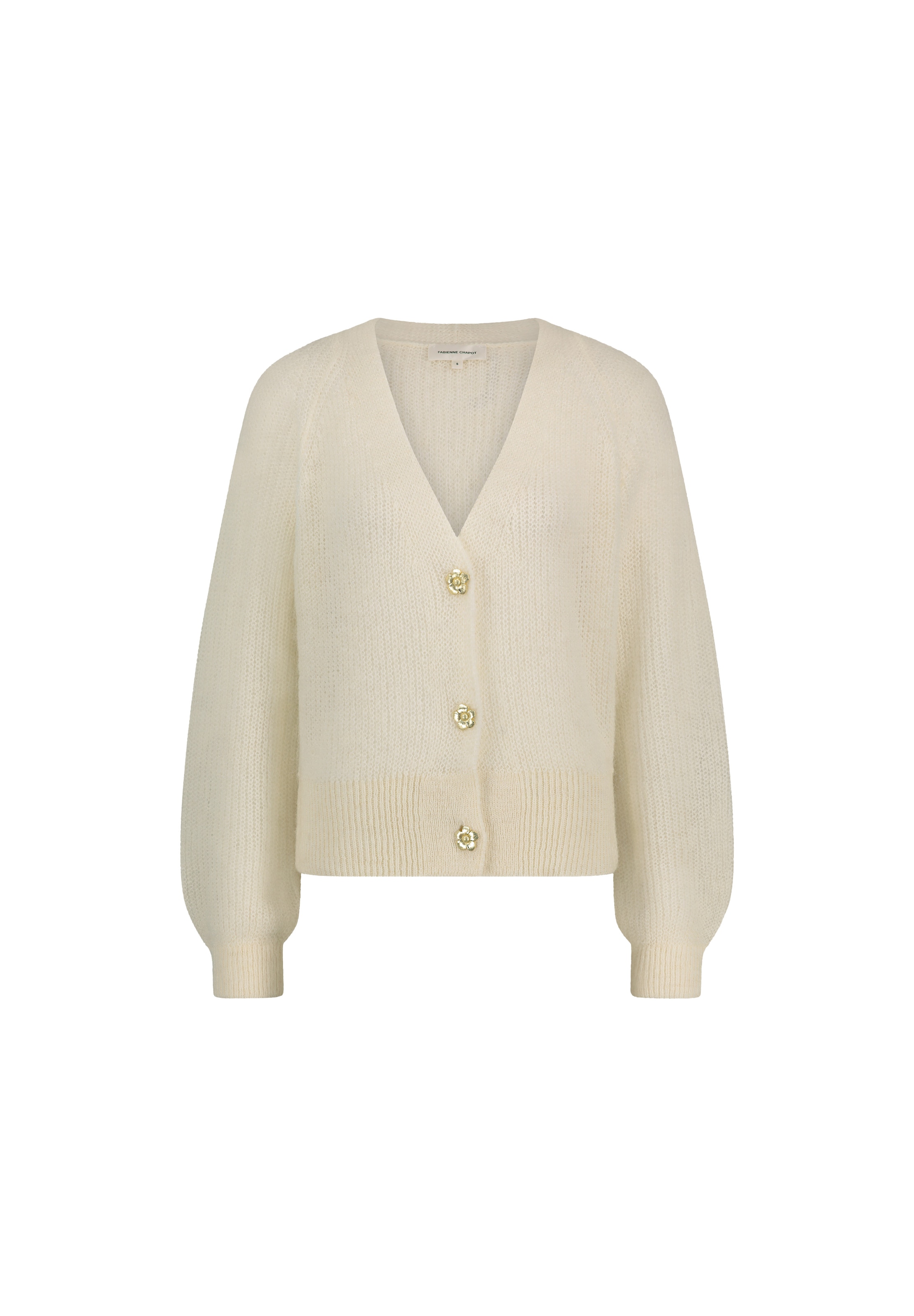 Cardigan Fabienne Chapot en beige : devant