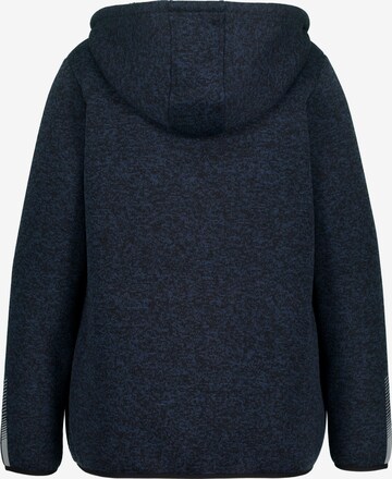 Ulla Popken Fleece jas in Blauw