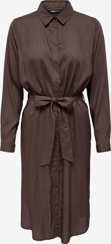 Robe-chemise 'Mulba' ONLY en marron : devant