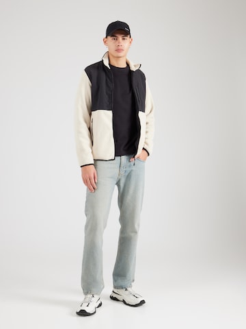 JACK & JONES Fleece jas 'JWHMARVIN' in Beige