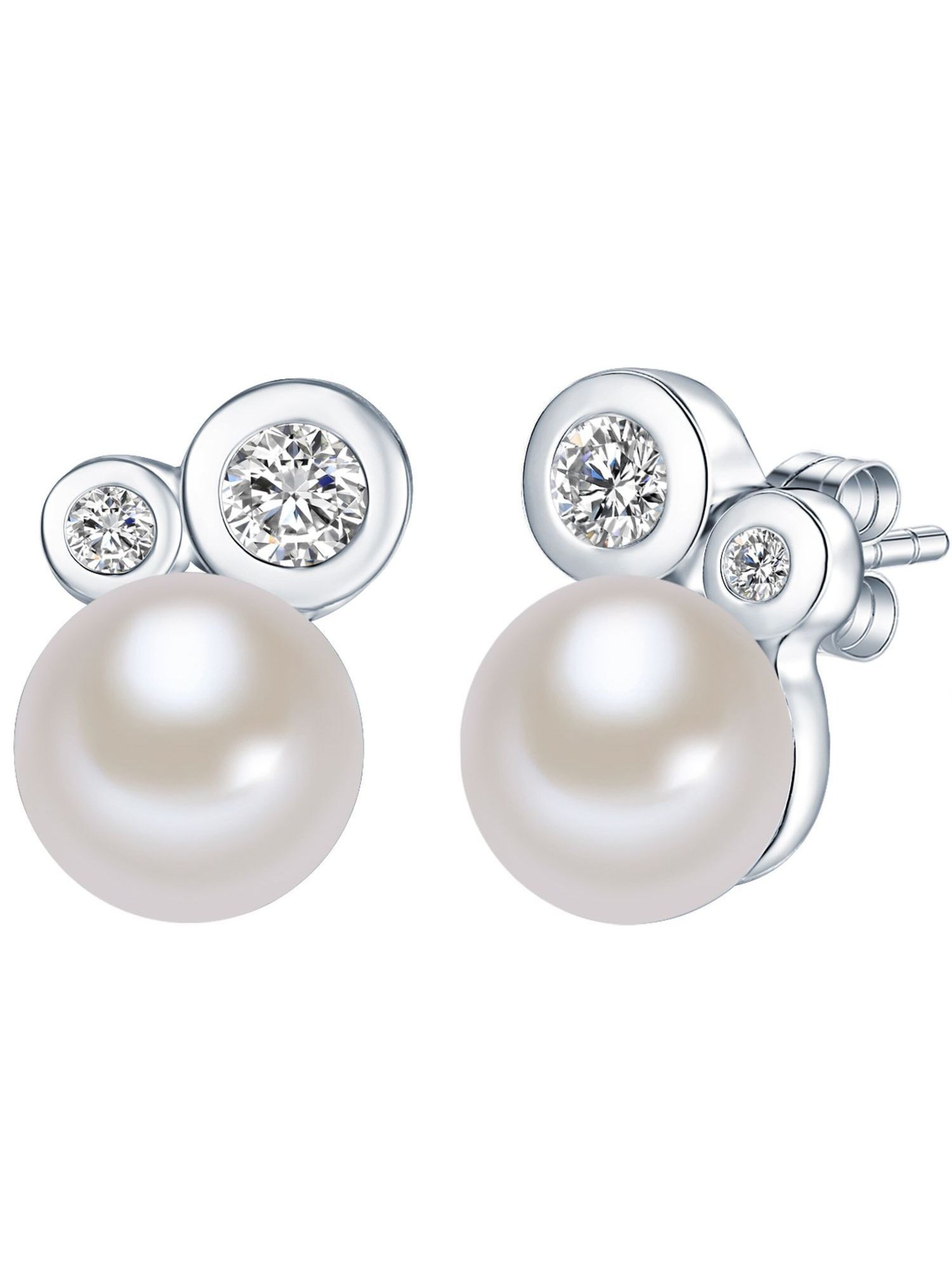 Valero Pearls Ohrringe in Silber: Vorderseite