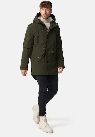 INDICODE JEANS Between-Seasons Parka 'Benicio' in Green