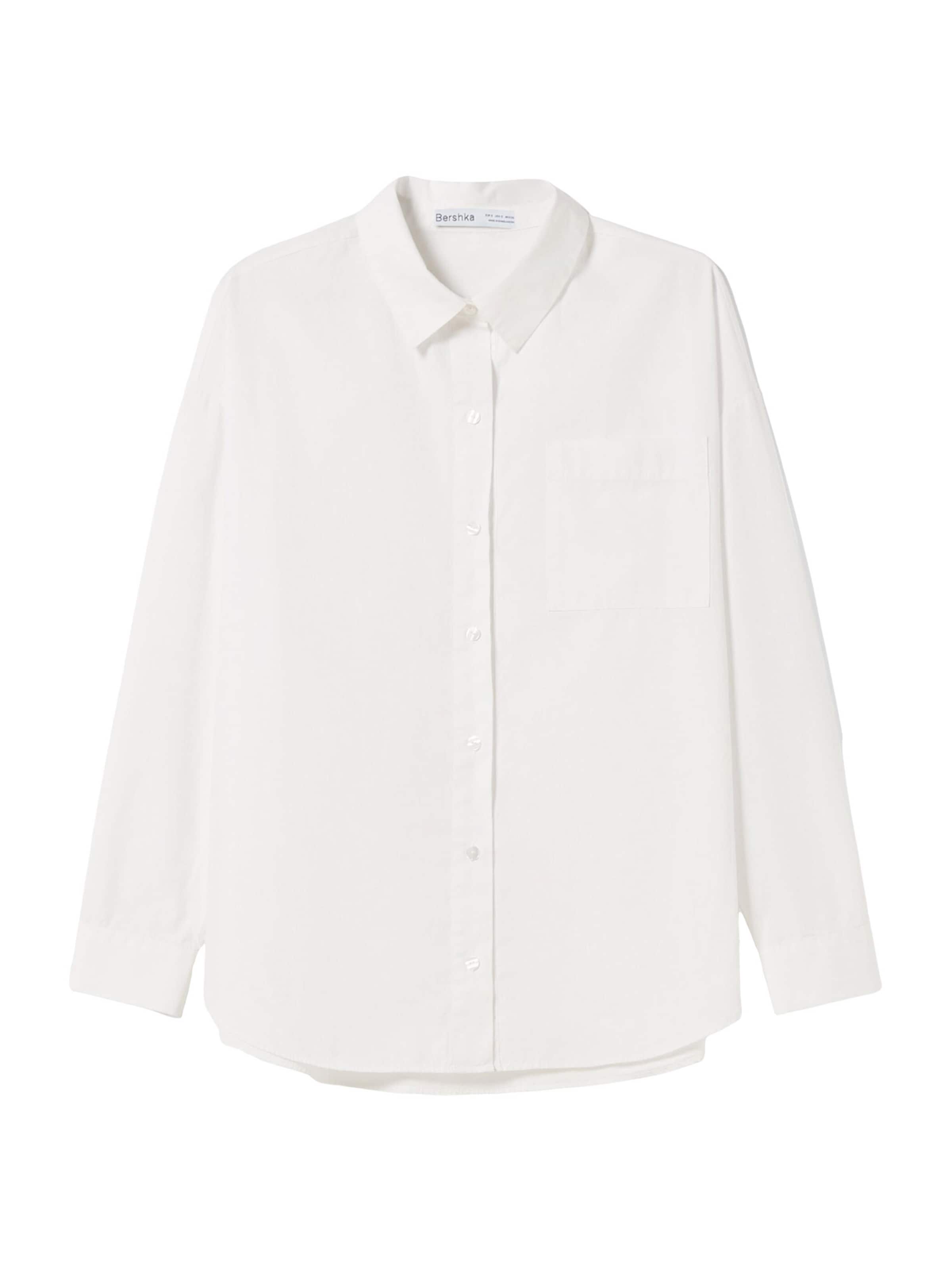 Bershka Bluse in weiß, Produktansicht