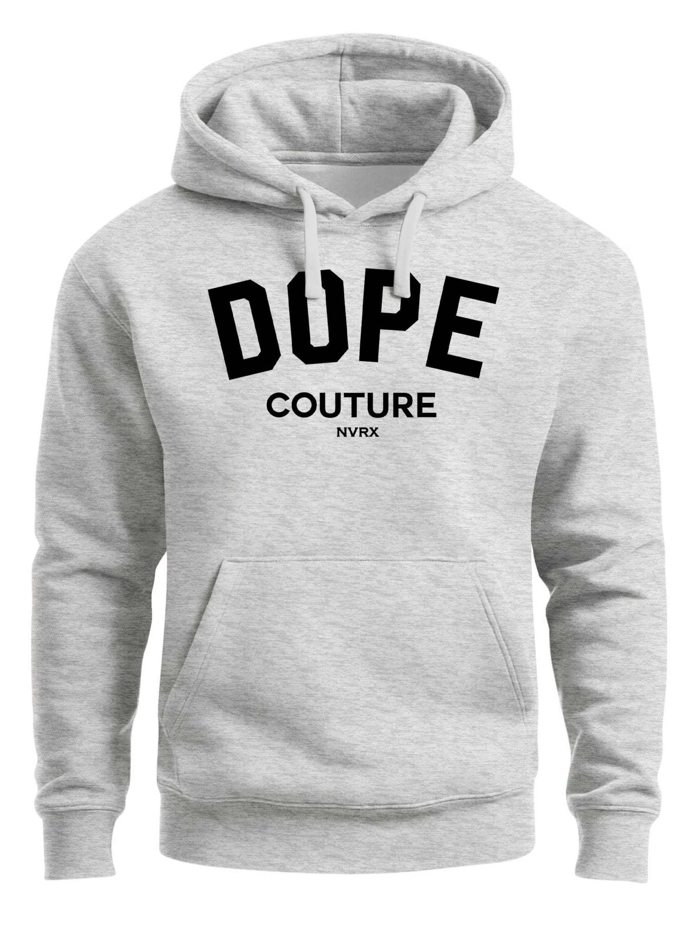 Neverless Sweatshirt 'Dope Couture' in Grey: front