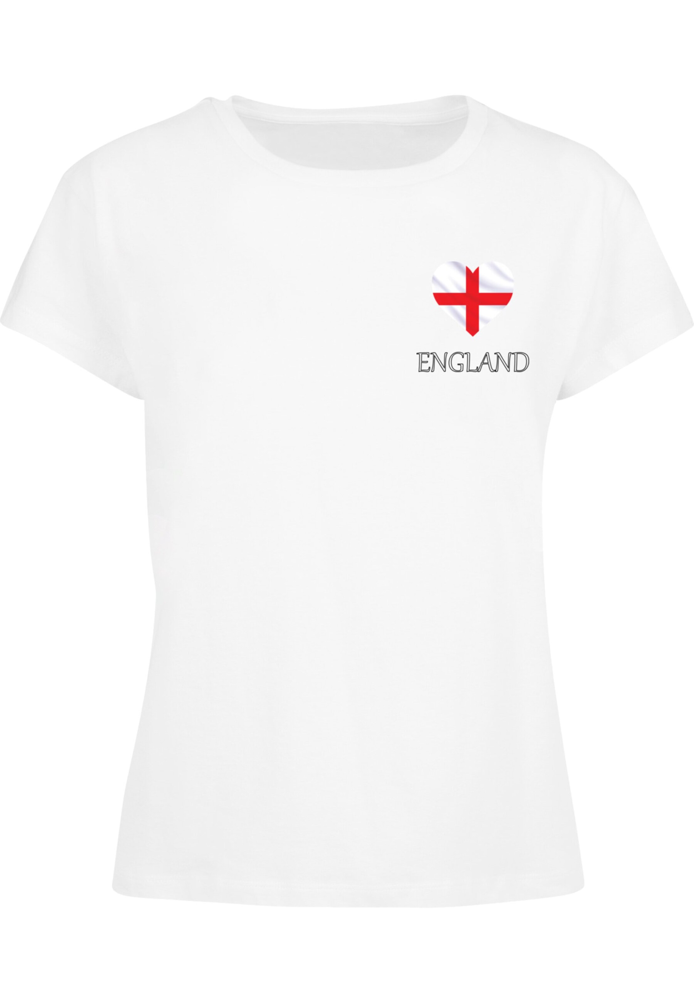 Maglietta 'Football - England' di Merchcode in bianco: frontale