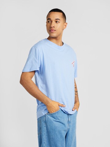 T-Shirt Tommy Jeans en bleu : devant