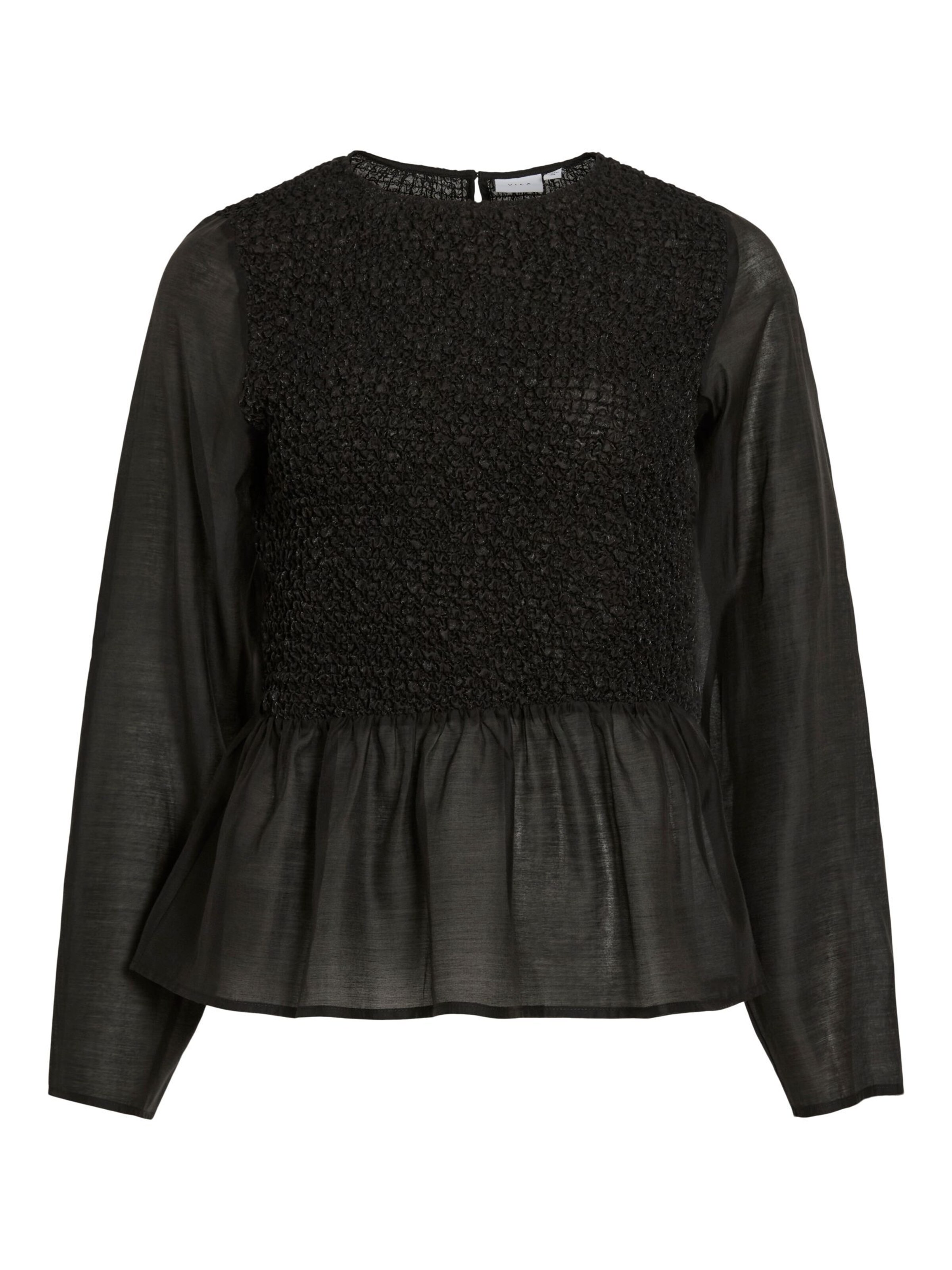 Chemisier 'VIMille' VILA en noir : devant