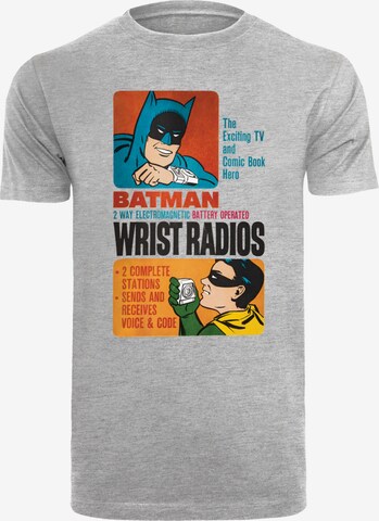 F4NT4STIC Shirt 'DC Comics Batman TV Series Wrist Radios' in Grijs: voorkant