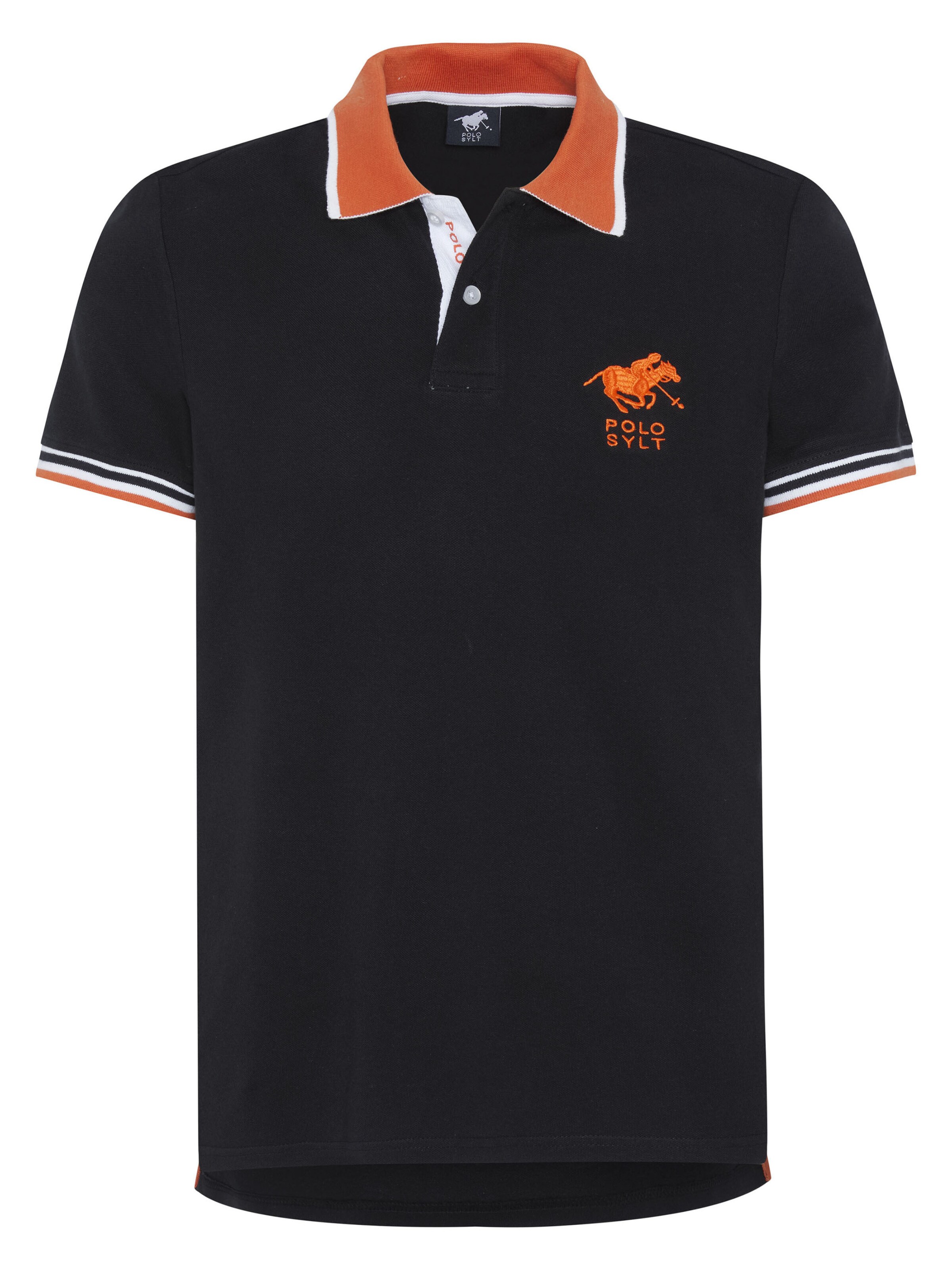 Polo Sylt Shirt in Black: front