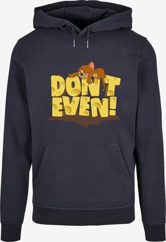 Sweat-shirt 'Tom and Jerry - Don't Even' ABSOLUTE CULT en bleu : devant