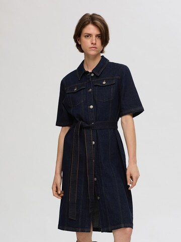 SELECTED FEMME Shirt dress in Blue: front