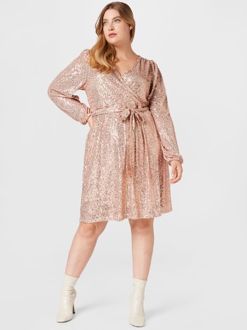 Dorothy Perkins Curve Jurk in Goud: voorkant