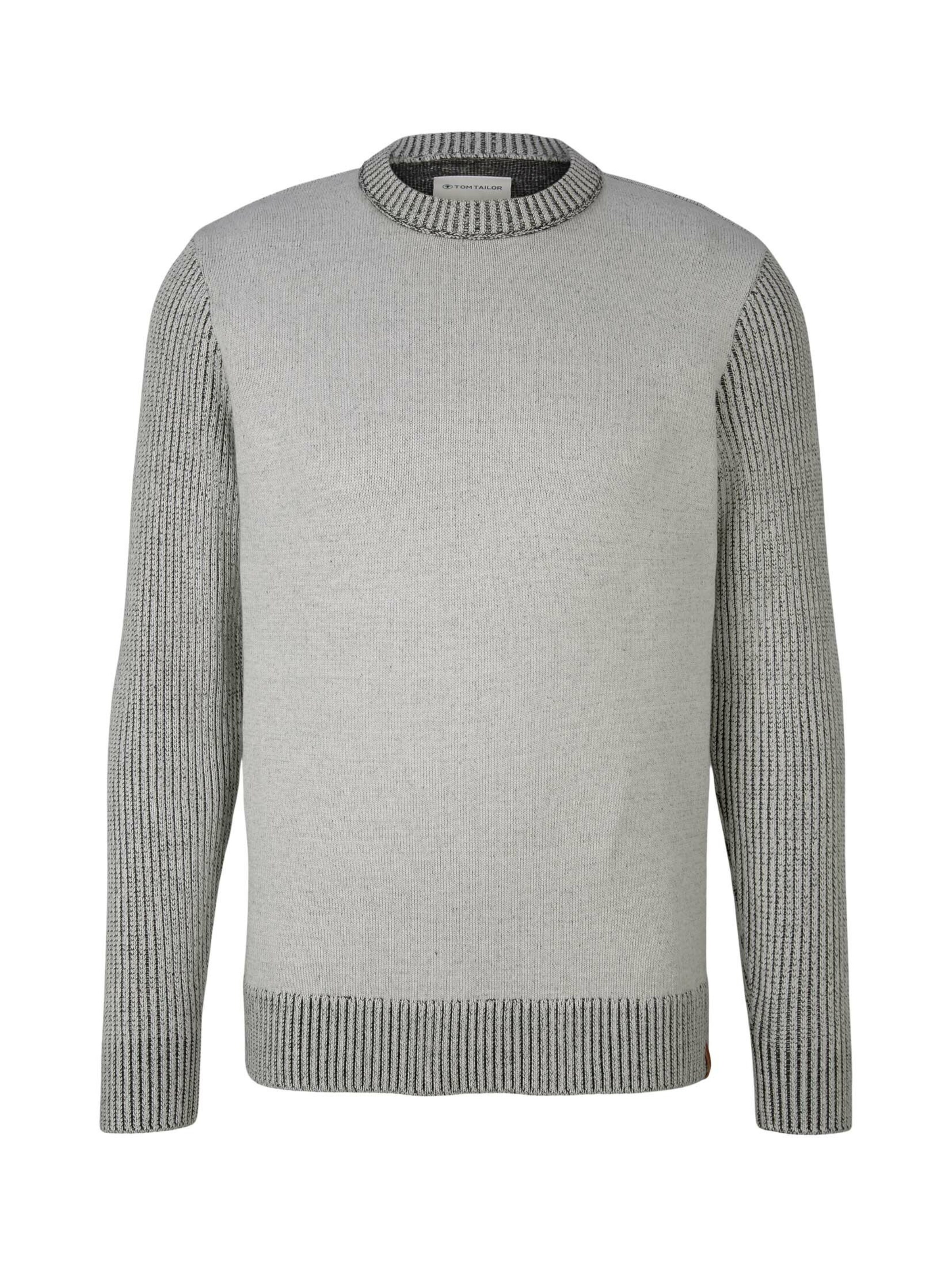TOM TAILOR Trui in Grijs: voorkant