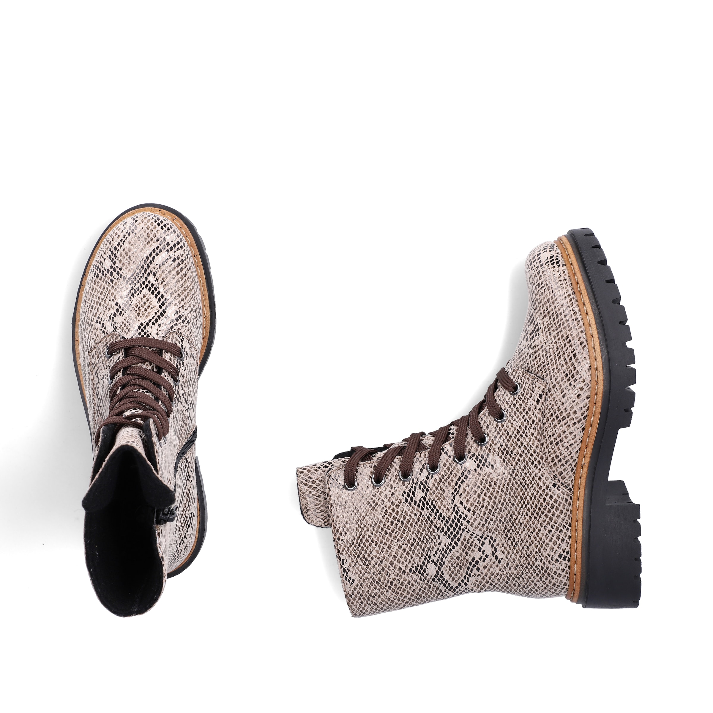 Rieker Schnürstiefelette in Braun