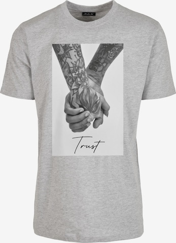 MT Men T-Shirt 'Trust 2.0' in Grau: predná strana