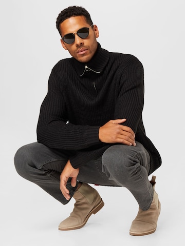 BURTON MENSWEAR LONDON Pullover in Schwarz