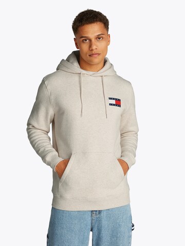 Tommy Jeans Sweatshirt 'ESSENTIAL' in Beige: front