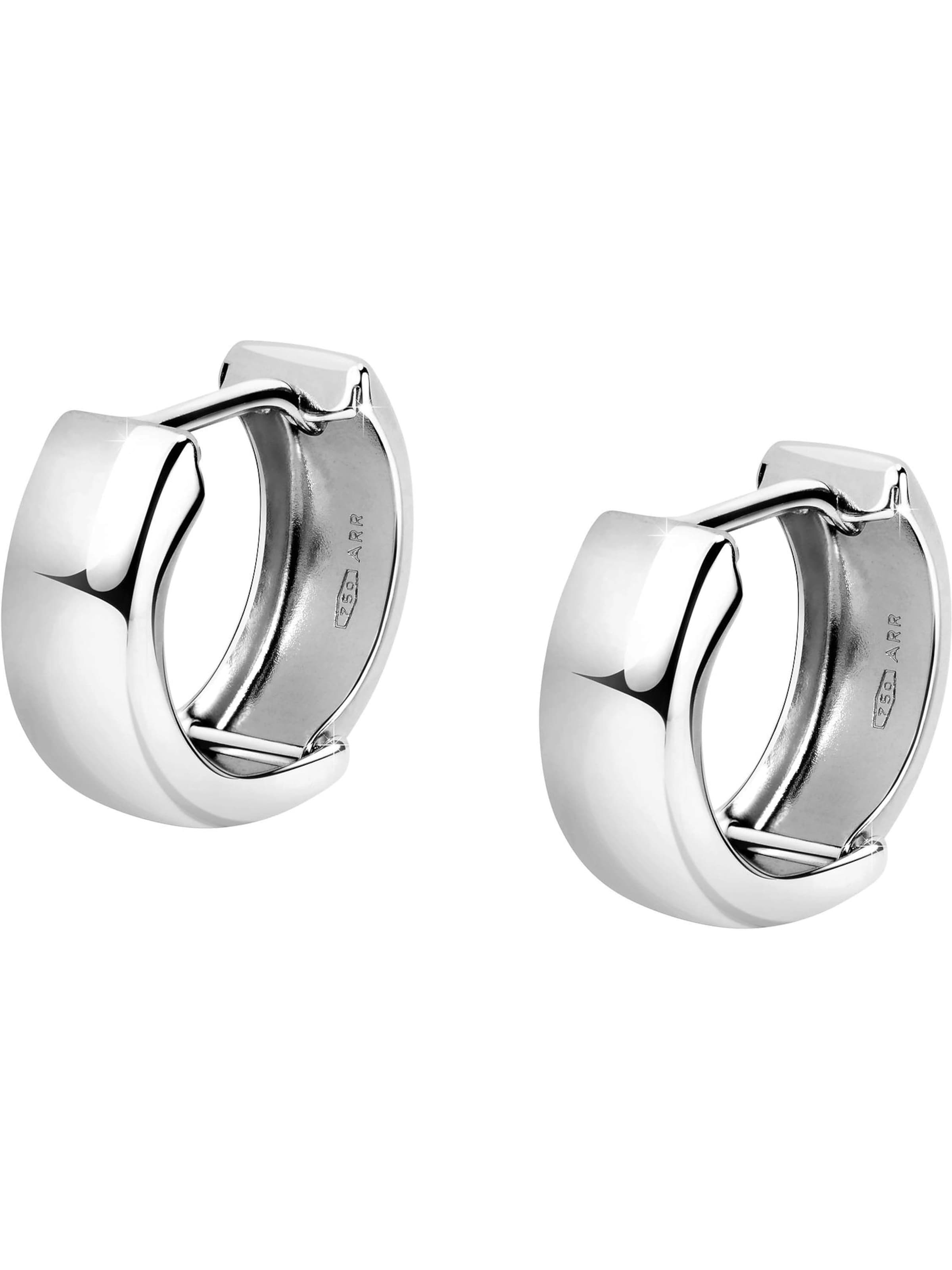 CHRIST Ohrringe in Weiß: Vorderseite