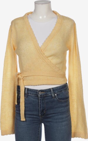 NA-KD Sweater & Cardigan in M in Yellow: front