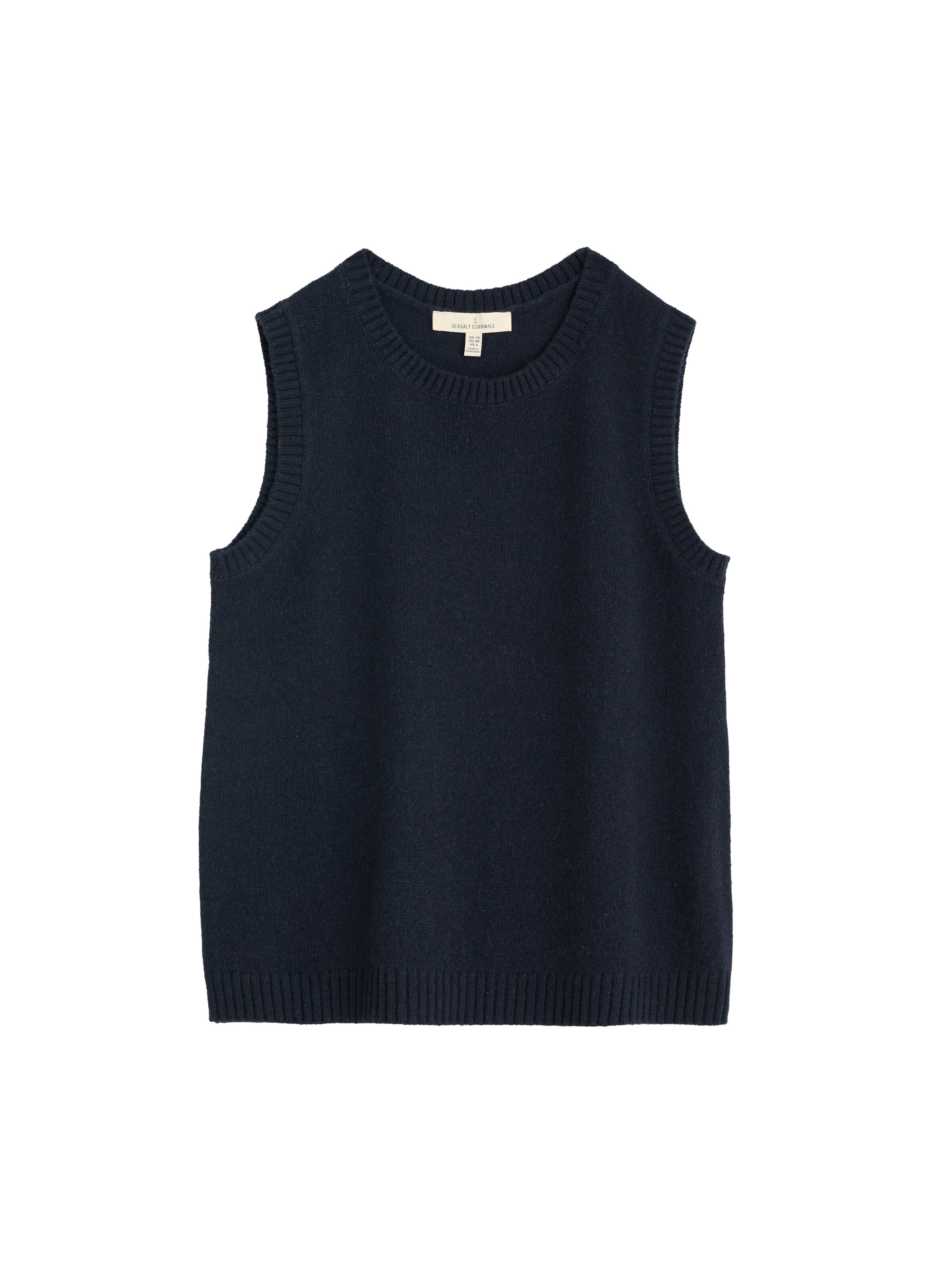 Seasalt Cornwall Pullunder 'East View' in Blau: Vorderseite