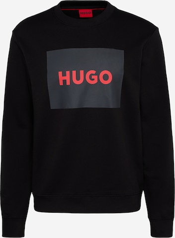 HUGO Red Sweatshirt 'Duragol' in Zwart: voorkant
