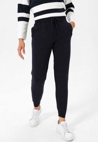 Coupe slim Pantalon Jimmy Sanders en bleu : devant