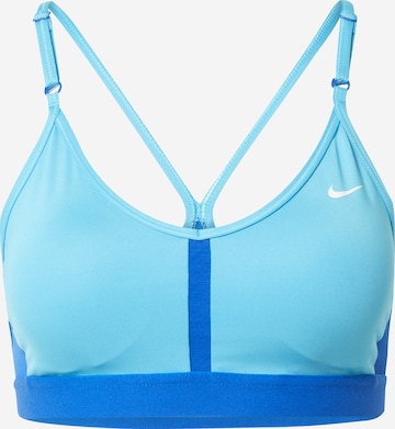 Soutien-gorge de sport 'Indy' NIKE en bleu : devant