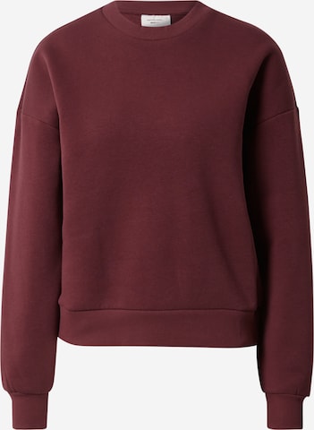 Gina TricotSweater majica - crvena boja: prednji dio