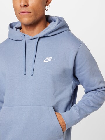 Nike Sportswear Regularny krój Bluzka sportowa 'Club Fleece' w kolorze niebieski