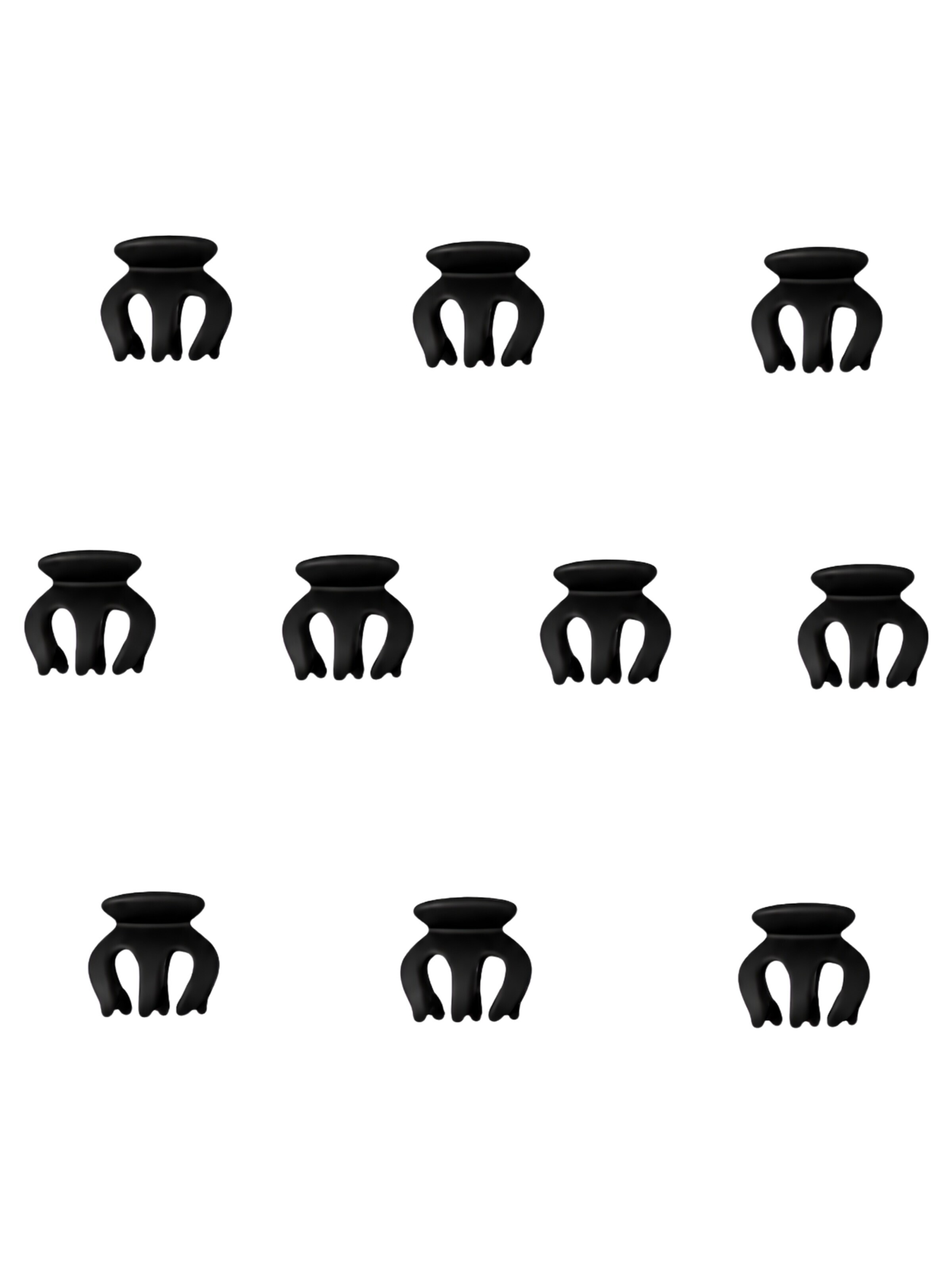 soho Hair accesoires Hårsmykke 'Etta Mini Hair Clips - Black' i 2.5 cm x 2.5 cm i sort, Produktvisning