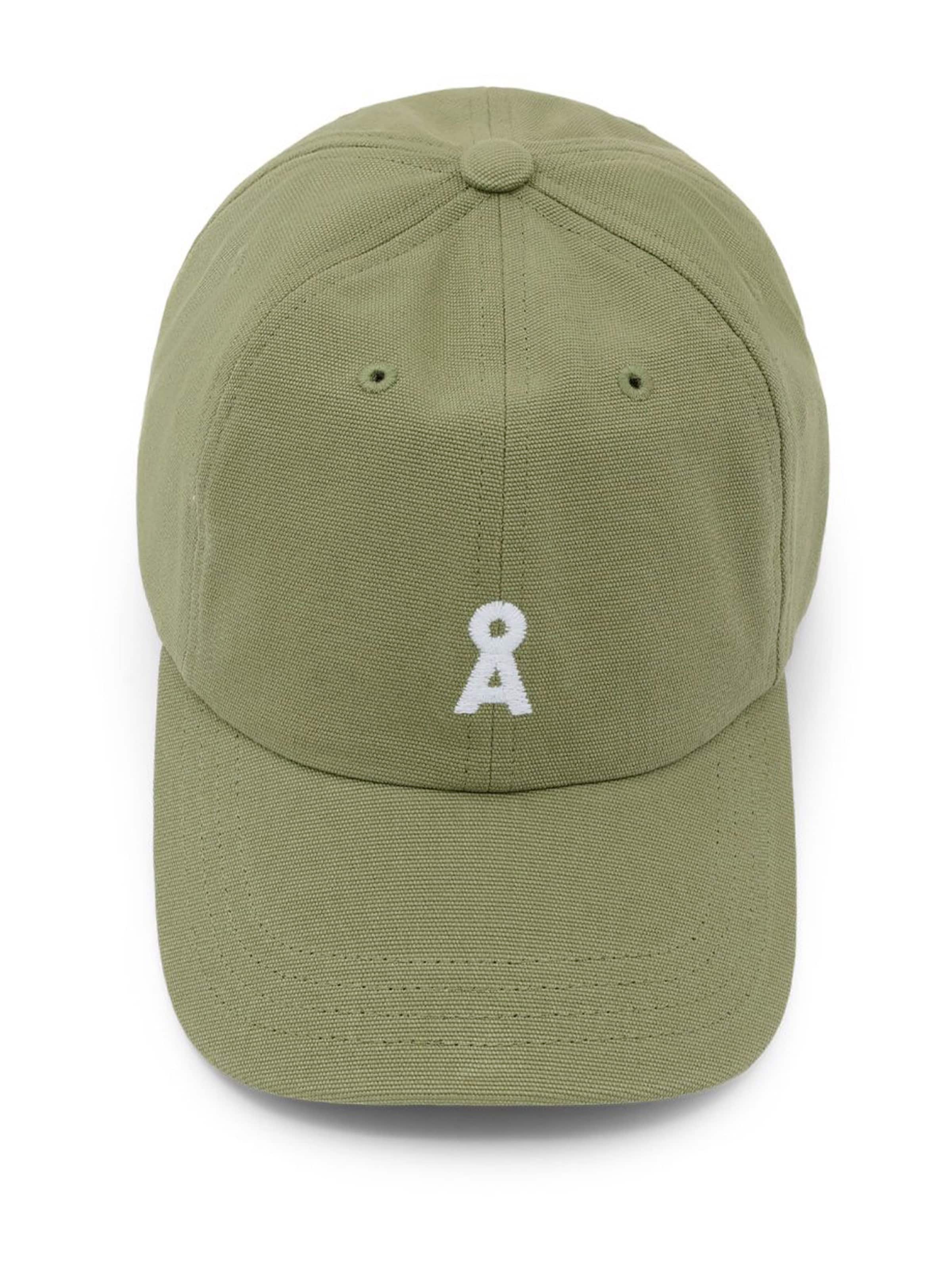 ARMEDANGELS Kapa 'YENAAS BOLD' | zelena barva: sprednja stran