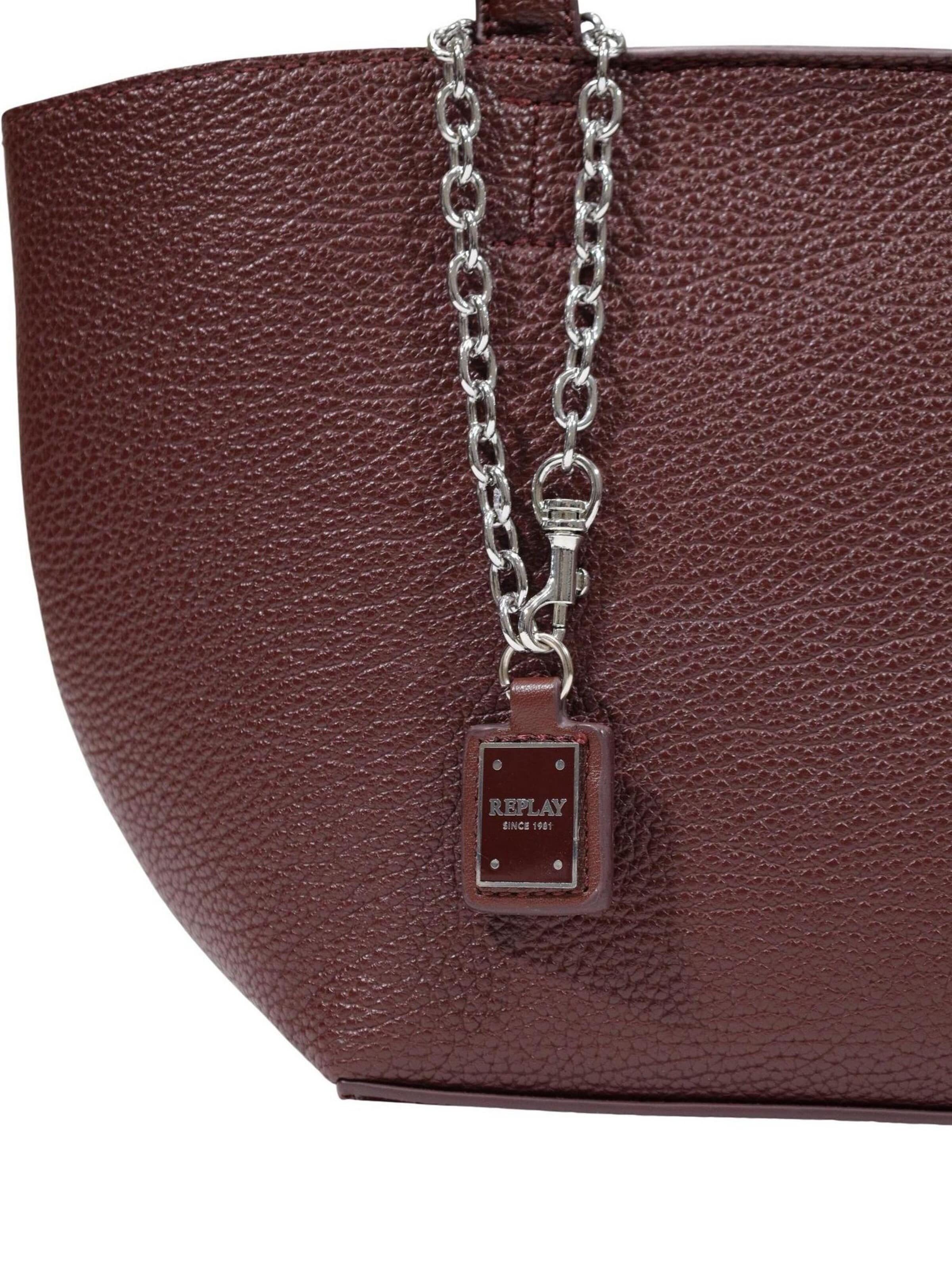 REPLAY - Bolso de hombro 'HAMMERED SYNTHETIC FW01C7.000.A7243S' en rojo