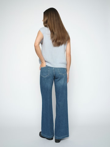 MOS MOSH Wide leg Jeans 'MMColette Nagato' in Blauw