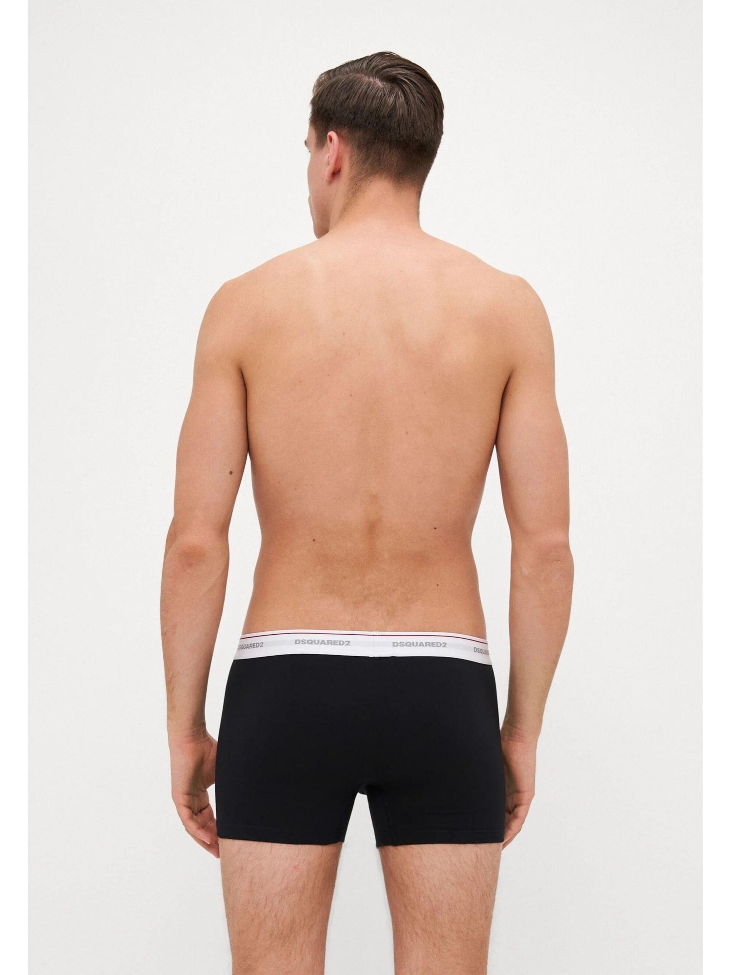 DSQUARED2 Boxershorts '3 Pack Men's Boxer Shorts White, Grey, and Black' i vit