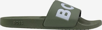Zoccoletto 'Aryeh_Slid_npvlg 10251721 01 50536835' di BOSS in verde: frontale