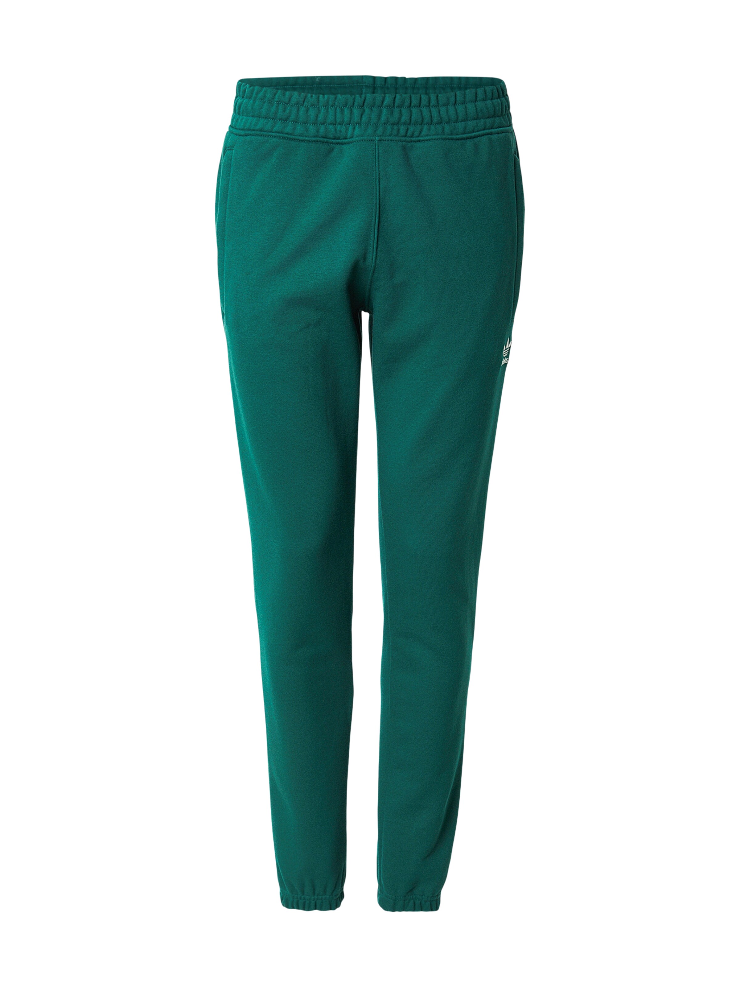 ADIDAS ORIGINALS Trousers 'TREFOIL ESS' in Green: front