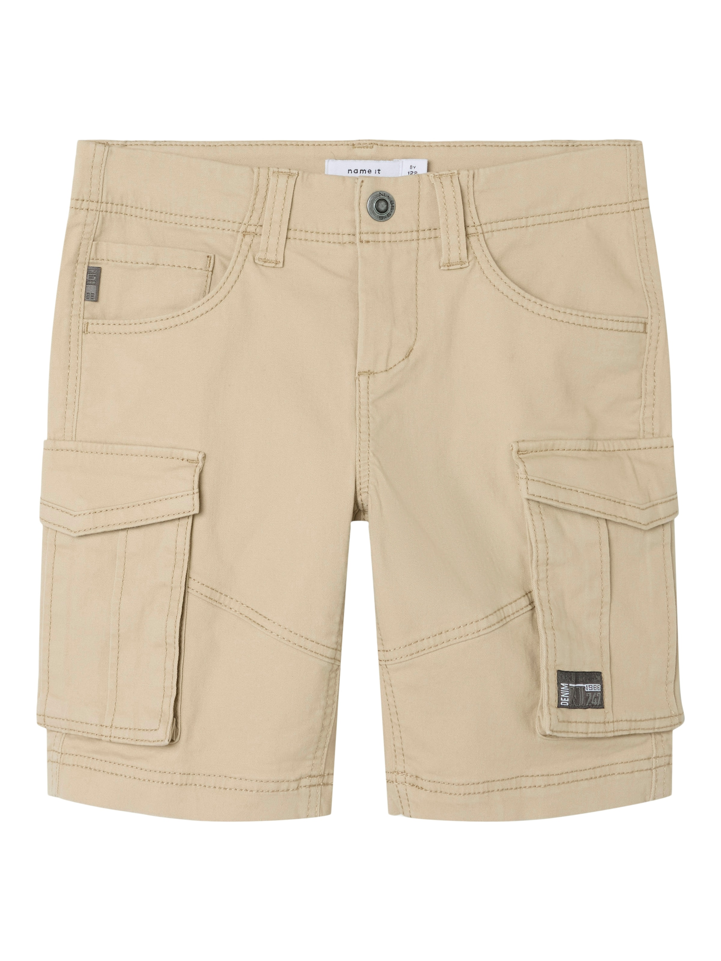 NAME IT Regular Broek 'Ryan' in Beige: voorkant