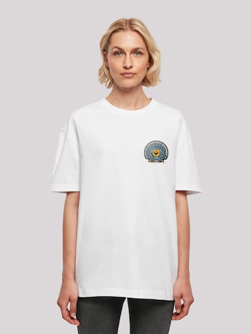 T-shirt oversize 'DC Comics Batman Gotham Police' F4NT4STIC en blanc : devant