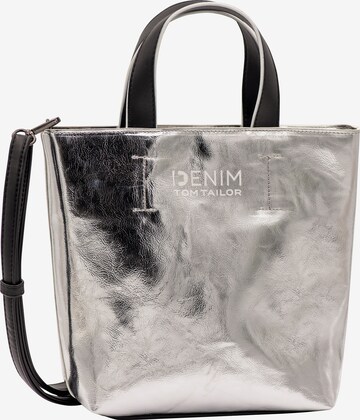 TOM TAILOR DENIM Shopper 'Madita' in Silber: predná strana