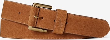 Ceinture Polo Ralph Lauren en beige : devant