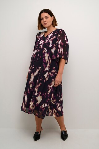 KAFFE CURVE Kleid in Mischfarben