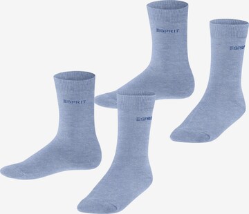 ESPRIT Socks 'Foot Logo 2-Pack' in Blue: front