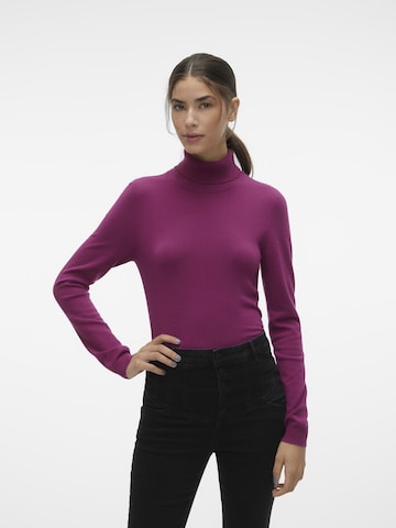 VERO MODA Pullover 'HAPPINESS' i lilla