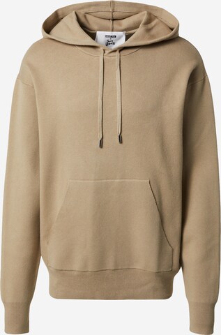 ABOUT YOU x Jaime Lorente Sweatshirt 'Eduard' in Brown: front