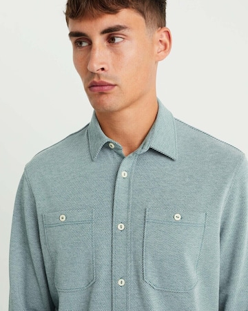 WE Fashion Regular fit Button Up Shirt in Green